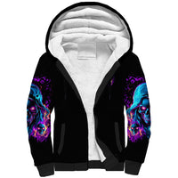 Flame Skull Sherpa Hoodie Did I Piss You Off That Great At Least I'm Doing Something Right - Wonder Print Shop