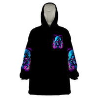 Flame Skull Wearable Blanket Hoodie Did I Piss You Off That Great At Least I'm Doing Something Right - Wonder Print Shop