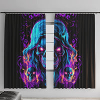Flame Skull Window Curtain Did I Piss You Off That Great At Least I'm Doing Something Right - Wonder Print Shop