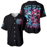 Couple Skull Baseball Jersey Don't Try To Figure Me Out I'm Special - Wonder Print Shop