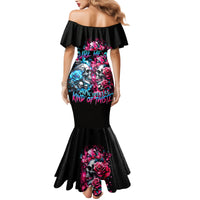 Couple Skull Family Matching Mermaid Dress and Hawaiian Shirt Don't Try To Figure Me Out I'm Special - Wonder Print Shop