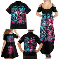 Couple Skull Family Matching Summer Maxi Dress and Hawaiian Shirt Don't Try To Figure Me Out I'm Special - Wonder Print Shop