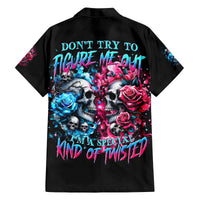 Couple Skull Family Matching Tank Maxi Dress and Hawaiian Shirt Don't Try To Figure Me Out I'm Special - Wonder Print Shop