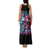 Couple Skull Family Matching Tank Maxi Dress and Hawaiian Shirt Don't Try To Figure Me Out I'm Special - Wonder Print Shop