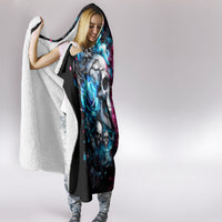 Couple Skull Hooded Blanket Don't Try To Figure Me Out I'm Special