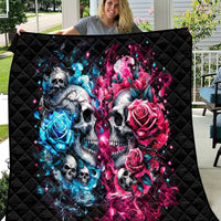 Couple Skull Quilt Don't Try To Figure Me Out I'm Special - Wonder Print Shop