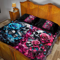 Couple Skull Quilt Bed Set Don't Try To Figure Me Out I'm Special - Wonder Print Shop