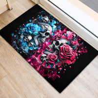 Couple Skull Rubber Doormat Don't Try To Figure Me Out I'm Special - Wonder Print Shop
