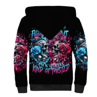 Couple Skull Sherpa Hoodie Don't Try To Figure Me Out I'm Special - Wonder Print Shop