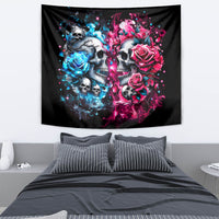 Couple Skull Tapestry Don't Try To Figure Me Out I'm Special - Wonder Print Shop