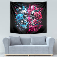 Couple Skull Tapestry Don't Try To Figure Me Out I'm Special - Wonder Print Shop