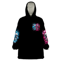 Couple Skull Wearable Blanket Hoodie Don't Try To Figure Me Out I'm Special - Wonder Print Shop
