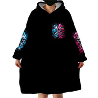 Couple Skull Wearable Blanket Hoodie Don't Try To Figure Me Out I'm Special - Wonder Print Shop
