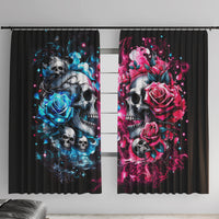 Couple Skull Window Curtain Don't Try To Figure Me Out I'm Special - Wonder Print Shop