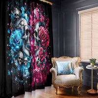 Couple Skull Window Curtain Don't Try To Figure Me Out I'm Special - Wonder Print Shop
