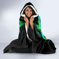 Flame Skull Hooded Blanket Fuck You You Fuckin Fuck