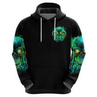 Flame Skull Hoodie Fuck You You Fuckin Fuck - Wonder Print Shop