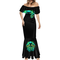 Flame Skull Mermaid Dress Fuck You You Fuckin Fuck - Wonder Print Shop