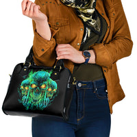 Flame Skull Shoulder Handbag Fuck You You Fuckin Fuck