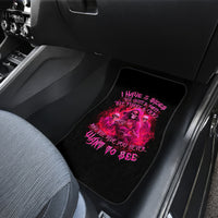 Flame Skull Car Mats I Have 3 Sides Quite Sweet Funny Crazy And The Side You Never See - Wonder Print Shop