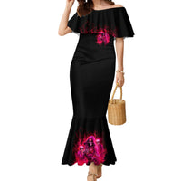 Flame Skull Mermaid Dress I Have 3 Sides Quite Sweet Funny Crazy And The Side You Never See - Wonder Print Shop