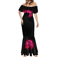 Flame Skull Mermaid Dress I Have 3 Sides Quite Sweet Funny Crazy And The Side You Never See - Wonder Print Shop