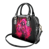 Flame Skull Shoulder Handbag I Have 3 Sides Quite Sweet Funny Crazy And The Side You Never See