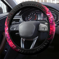 Flame Skull Steering Wheel Cover I Have 3 Sides Quite Sweet Funny Crazy And The Side You Never See - Wonder Print Shop