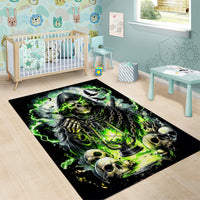 Reaper Skull Area Rug I Think I Was Designed To Be Alone - Wonder Print Shop