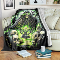 Reaper Skull Blanket I Think I Was Designed To Be Alone