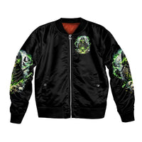 Reaper Skull Bomber Jacket I Think I Was Designed To Be Alone - Wonder Print Shop