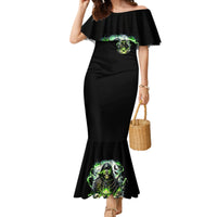Reaper Skull Family Matching Mermaid Dress and Hawaiian Shirt I Think I Was Designed To Be Alone - Wonder Print Shop