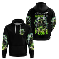 Reaper Skull Hoodie I Think I Was Designed To Be Alone - Wonder Print Shop