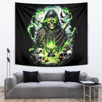 Reaper Skull Tapestry I Think I Was Designed To Be Alone - Wonder Print Shop