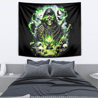 Reaper Skull Tapestry I Think I Was Designed To Be Alone - Wonder Print Shop