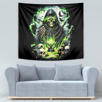 Reaper Skull Tapestry I Think I Was Designed To Be Alone - Wonder Print Shop
