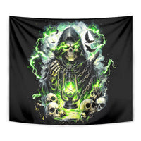 Reaper Skull Tapestry I Think I Was Designed To Be Alone - Wonder Print Shop