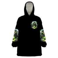 Reaper Skull Wearable Blanket Hoodie I Think I Was Designed To Be Alone - Wonder Print Shop