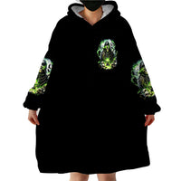 Reaper Skull Wearable Blanket Hoodie I Think I Was Designed To Be Alone - Wonder Print Shop