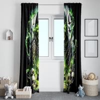 Reaper Skull Window Curtain I Think I Was Designed To Be Alone - Wonder Print Shop