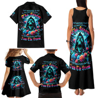Rose Skull Family Matching Tank Maxi Dress and Hawaiian Shirt She Whispered Back Iam The Storm - Wonder Print Shop