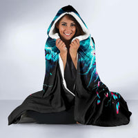 Rose Skull Hooded Blanket She Whispered Back Iam The Storm