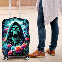 Rose Skull Luggage Cover She Whispered Back Iam The Storm - Wonder Print Shop