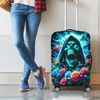 Rose Skull Luggage Cover She Whispered Back Iam The Storm - Wonder Print Shop