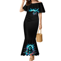 Rose Skull Mermaid Dress She Whispered Back Iam The Storm - Wonder Print Shop