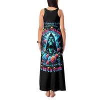 Rose Skull Tank Maxi Dress She Whispered Back Iam The Storm - Wonder Print Shop