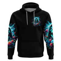 Rose Skull Zip Hoodie She Whispered Back Iam The Storm - Wonder Print Shop