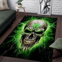 Thunder Skull Area Rug I'm Not Anti-Social I Must Not User Friendly - Wonder Print Shop