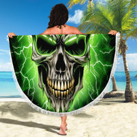 Thunder Skull Beach Blanket I'm Not Anti-Social I Must Not User Friendly - Wonder Print Shop