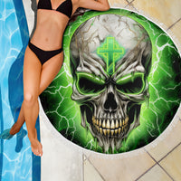 Thunder Skull Beach Blanket I'm Not Anti-Social I Must Not User Friendly - Wonder Print Shop